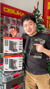 เครื่องยิงตะปู ยิงแม็ก 2IN1 ไร้สาย F : 15-32mm. / J : 16-25mm นี่ห้อ OSUKA รุ่น OCNS889-D1