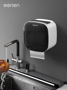Hộp Đựng Khăn Giấy Gắn Tường Phòng Tắm Chống Thấm Nước Không Cần Khoan Giá Để Khăn Giấy Hình Chữ U Kiểu Scandinavia Màu Trơn