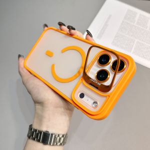 Magnetic Camera Lens Kickstand iPhone Case for MagSafe iPhone Air 17 Pro Max 16 Plus 15 14 13 12 11 Shockproof Protective Cover