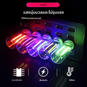 Touch Dimming USB LED หลอดไฟแก้ว 5V Retro Edison หลอดไฟ 0.3W Night Light ตกแต่งรถหลอดไส้ Eye Protection Light