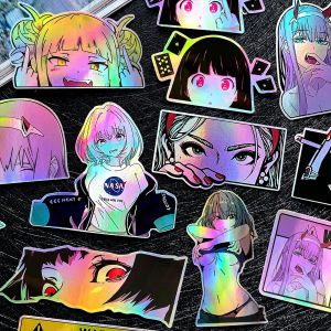 ผู้หญิงสวยอะนิเมะ JDM 32ชิ้นสติกเกอร์กันน้ำ Zuko Kamado สองลายการ์ตูนรูปลอกเลเซอร์ตกแต่งตัวรถกันชนสติกเกอร์ถังน้ำมันอุปกรณ์เสริมรถจักรยานยนต์