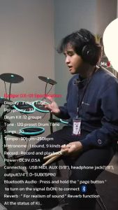 ใหม่ล่าสุด กลองไฟฟ้า BADGER DX-01 กลองไฟฟ้าหนังมุ้ง ได้ฟีลตีกลองจริง ต่อเป็น MIDI ได้ มาพร้อม PRESETซาวด์กลองยอดนิยม 12 ชุด พร้อมของแถม