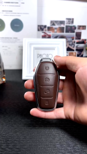 Sarung Kunci For BYD Dolphin 2023 ATTO 3 2022 - 2023 Alloy Key Case Cover Remote Key Fob Shell Keychain Accessories