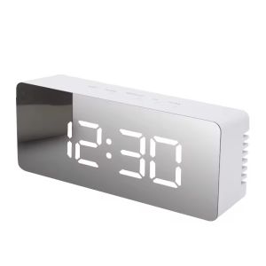 Digital Alarm Clock LED Electronic Desktop Clock with Temperature for Bedroom Home Office Teens Kids