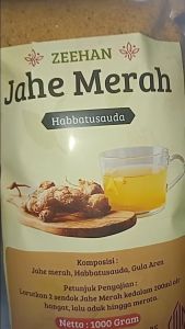 Jahe Merah Habbatusauda | Jahe Merah ZEEHAN 1KG