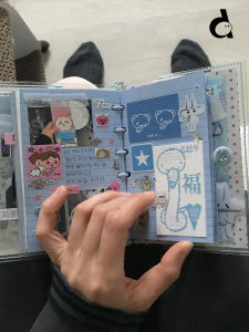 Duye Jeongo Innerside Bear Themed Scrapbooking Stickers Korean Style Drip Glue Material Handmade Craft Supplies