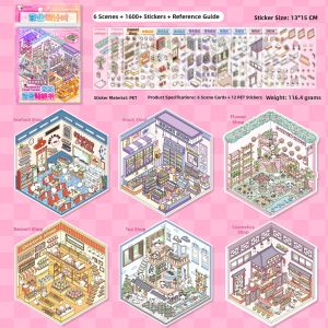 DIY Miniature Scene Large Decals for Girls Educational Toy Gift