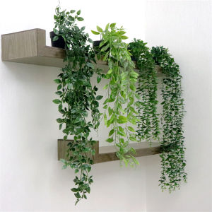 Simulated Eucalyptus Hanging Wall Plant Greenery Matte Decor Potted Plant