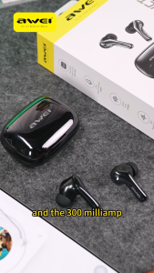 Awei T230 ANC Bluetooth Earphone with 6 Mics -52dB Noise Cancelling Wireless Earbuds Deep Bass Stereo Sounds