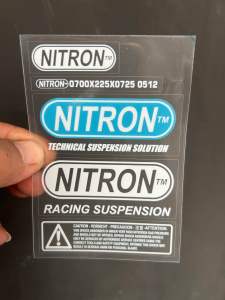 STIKER PER TABUNG SHOCK NITRON 1SET