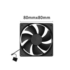 Quạt Máy Tính Yên Tĩnh Quạt Làm Mát PC Im Lặng 80mm 90mm 120mm Cho GPU CPU Cooler Radiator Case - 12V Tiếng Ồn Thấp 25dBA