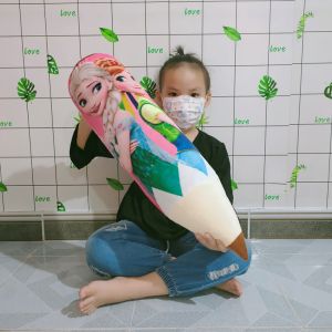 GẤU BÔNG CÔNG CHÚA ELSA GỐI ÔM 3D HOẠT HÌNH CÔNG CHÚA ELSA CHO BÉ GÁI GIÁ RẺ GỐI ÔM CHO BÉ HÌNH BÚT CHÌ