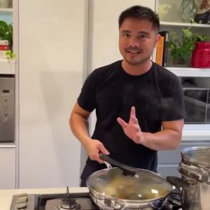 Kawali ni Marvin 32cm Big Flat Non-Stick Frying Pan/ Stainless Steel Non Stick Induction Pan Wok Pan/ Trending na Kawali