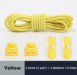 Round Shoe Laces Elastic No Tie Shoelaces Plastic Lock Suitable For All Sports Shoes Accessories Lazy Shoe Lace Rubber band