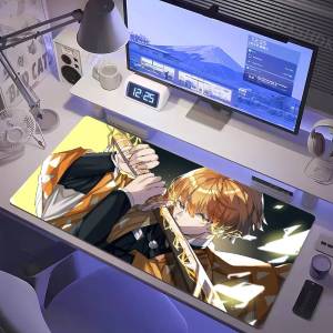 Bandai | Demon Slayer Mitsuri Kanroji Anime Gaming Mouse Pad Large Rubber Keyboard Desk Mat With 2MM Stitched Edge Design