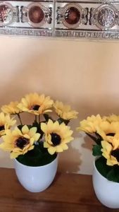 MGPT20 Pot Tanaman Hias Bunga Hias Plastik Pot Bongsai Artificial Flower Decoration