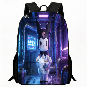 Sanrio | Kids Bag Floral Garden Puppy Drinking Coffee Print Backpack Kids Lightweight School Bag Adjustable Breathable Straps Durable Pol
