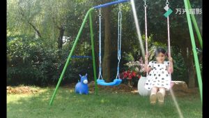 Ayunan Rantai Tali Tambang Anak Indoor Outdoor Swing Permainan Luar Ruangan Rope Chaintali Kuat Kokoh Anti Slip Chair Duduk Santai Taman Gantung di Pohon Seru Keluarga Family Funny Set Peralatan Permainan dan Playground s6483