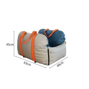 Car Pet Seat Dog Bed Seatbelt Fastened Dog Carrier for Small Dogs Car Travel Pet Accessories Universal Fit Pet Supplies