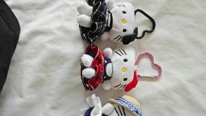 Sanrio | Cute Hello Kitty Plush Doll Keychain Kawaii Glasses Bag Pendant Cartoon Charm Soft Stuffed Toy Christmas Gift For Girls