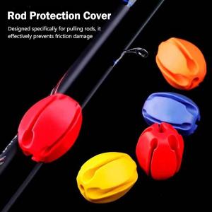 5pcs Rod Protection Cover Rod Ball Retaining Clip Rod Holder Protector Storage Device Fishing Equipment Fishing Tools