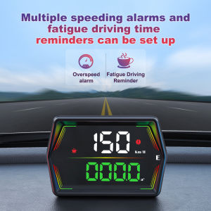 HUD G21 Head up Display Car Digital Speedometer Large Font Compass Time Overspeed Warning Windshield Projector for all Vehicles