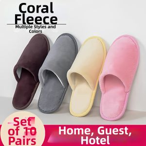 Guest Slipper Winter Home Thick Anti-slip Hotel Use Odorless 10 Pairs