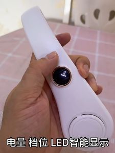 🇸🇬🔥Koala Home Neck Fan Portable Fan Hanging USB Rechargeable Bladeless Fan Digital display Mini 5 Speeds Adjustable
