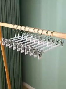 5PCS Gantungan Baju Jepit Dan Celana Gantungan Baju Hanger Jepit Besi Kawat Pants Hanger Clip Stainless Hanger Jepit Celana