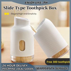 Japan Minimalist Slide Toothpick Box Toothpick Can Portable Toothpick Bottle Free 300 Toothpicks