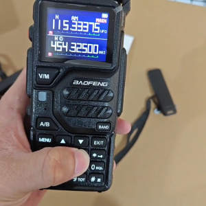 Baofeng K5 Plus Walkie Talkie Real 10W Tri-Power Six-Band Two Way Radio LCD Display 999CH AM/FM Frequency Copy Noise Reduce Type-C Charging for Outdoor Activities Working Sports