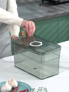 【i.Rumah】 Refrigerator Storage Crisper Kitchen Food Keep Fresh Storage Box Vegetable Fruit Fresh-keeping Storage Container Kitchen Storage