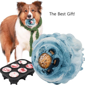 Premium Silicone Dog Treat Ball Interactive Slow Feeder & Chew Toy Refillable Food Dispensing Puzzle Toy for Small/Medium Breeds