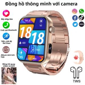 Đồng Hồ Thông Minh Mới 2026 Dành Cho Nam Và Nữ Với Camera Gọi Video HD Theo Dõi Sức Khỏe Chống Nước Theo Dõi Thể Dục Gọi Bluetooth Đồng Hồ Thể Thao