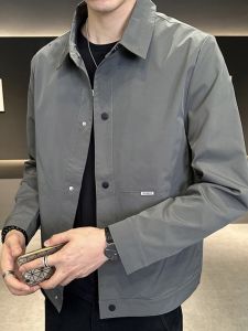 ROMON | Romon Mens Workwear Jacket Casual Collar Windproof Short Style Youth Fashion Outerwear Spring Autumn New Arrival Korean Version