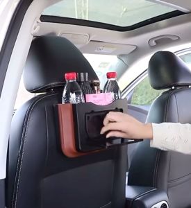 HESPR🌈ที่เก็บของหลังเบาะ กล่องเก็บขวดน้ำ ที่ใส่ของแขวนหลังเบาะ พับเก็บได้ ถังขยะ ที่เก็บของในรถ