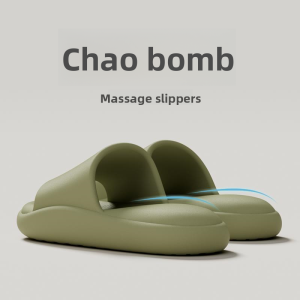 MONLEYTA | Thick Bottom Slippers Mens Summer Massage Anti-Odor Indoor Outdoor Bathroom Non-Slip Couple Cold Slippers Womens Home Comfort