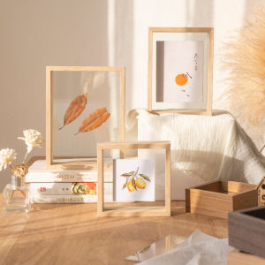 Double Sided Transparent Glass Picture Frame 6 Inch