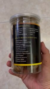 RICH BITES Halal Premium Black Garlic Bawang Hitam Tunggal 250gm Buatan Malaysia Asli Viral Bawang Putih Tunggal Solo Lanang