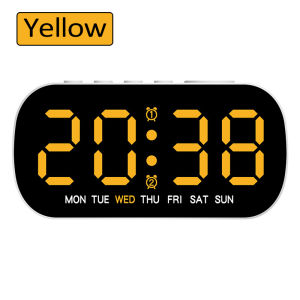 Electronic Alarm Clock Multi Functional LED Screen Display Digital Alarm Clock With Adjustable Brightness 12/24H Table Clock