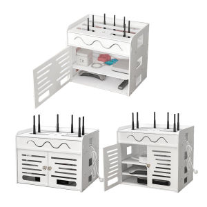 Wireless Router Storage Box Wall Decoration Wall-Mounted WiFi Storage Box Decorative WiFi Hider for Hiding Router