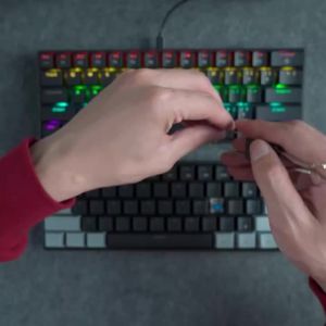 APAYADO | APAYADO61 Keys Compact Mechanical Keyboard Mini Portable Wired Ergonomic Gaming Keyboard Space Saving For Windows Laptop Desktop