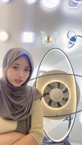 STARLIGHT Lampu Kipas Angin Ruang Tamu Lampu Plafon LED 3 WarnerPnatulan Cahaya Bintang Minimalis Modern Simple Langit-langit Plafon