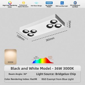 DENGFU | Minimalist Recessed Linear Tracking Light LED Dimmable Glare Free