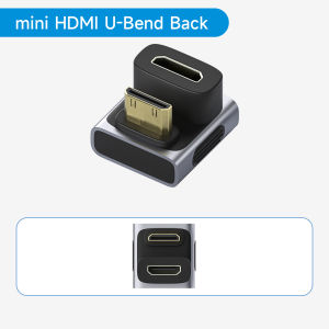 Hagibis | Hagibis Mini HDMI to HDMI Adapter Right Angle 90 Degree Male to Female Mini HDMI Connector L Shape Converter High Refresh Rate
