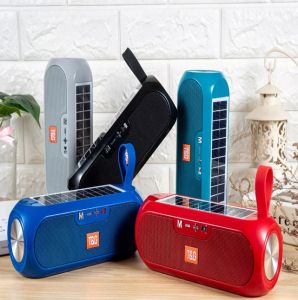 T&G TG-182 TWS Portable Wireless Bluetooth HiFi Speaker Support Solar Panel with FMTF Card AUX USB Function