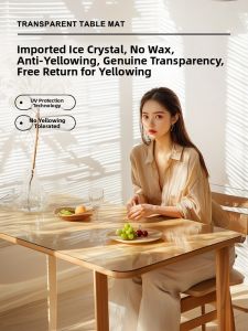 LUOYOUTE | Đế Lót Bàn Chống Nóng Trong Suốt Dạng Dầu Nước