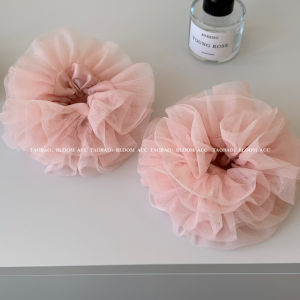 โบว์ผมลายนกนางนวลสีชมพูขนาดใหญ่ รุ่นผู้หญิง โบว์ผมสไตล์หวาน หรูหรา ประดับผมแบบสวม สายรัดผม ทรงหัวเข็มขัด สำหรับผู้หญิง