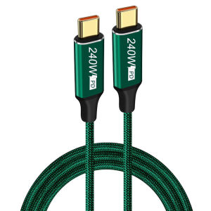 BSN | USB C Fast Charging Cable 90 Degree Type-C Data Cord PD 240W 48V 5A High-Speed EMAKER Chip for Laptop Tablet Mobile Phone