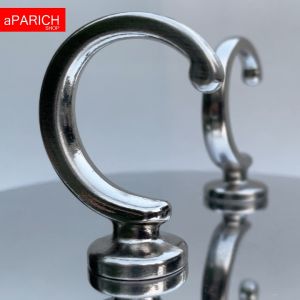 2 ตัวสุดคุ้ม ตะขอ ตะขอสายรวบม่าน DIY สีเงินรมดำ ผลิตจากอลูมิเนียมเกรดเอ